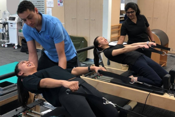 Specialised apparatus and equipment is used in our physio-led group exercise programs