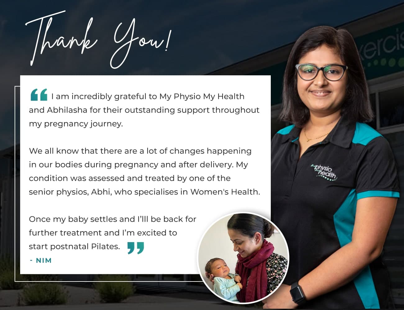 Pregnancy Physiotherapy Testimonial