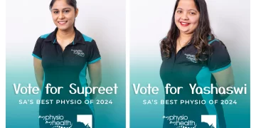 Supreet & Yashaswi are finalists in SA’s Best Physio of 2024